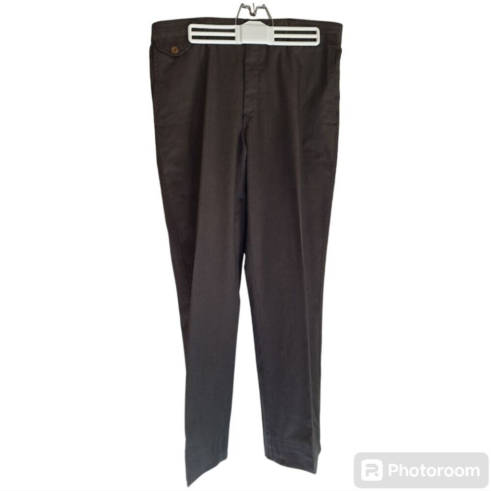 Towncraft Men's Dark Gray Dress Wrinkle Free Slacks Size 34
